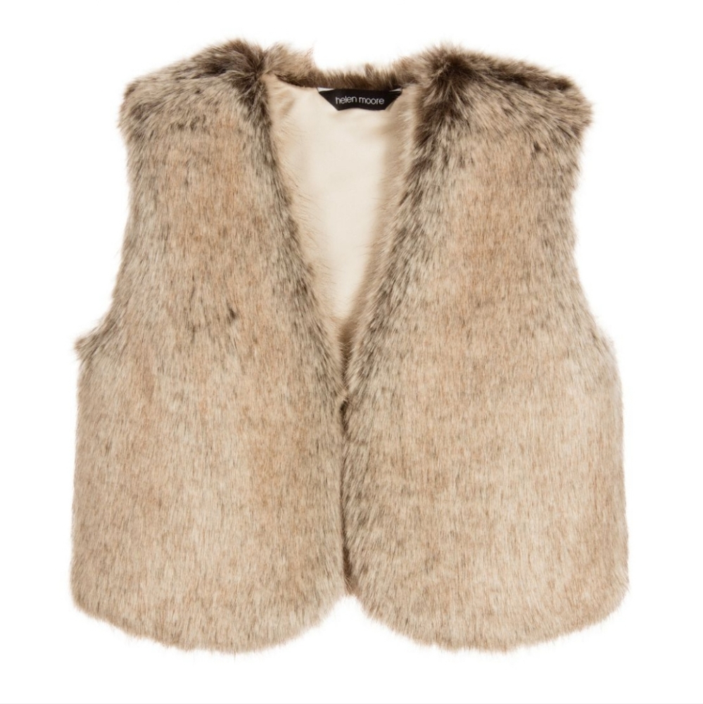 NEW Helen Moore Girls Faux Fur Vest